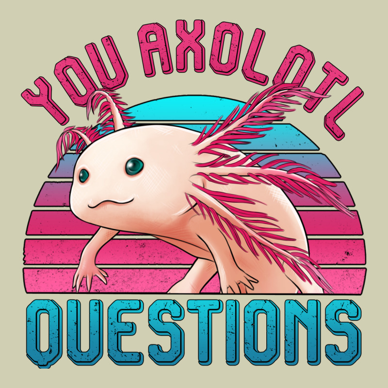 You Axolotl Questions 80's Retro Sunset Heavy Core Tee by Jasminsmagicworld | Teevron