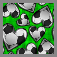 Soccer Hearts Seamless Pattern Vintage Tee | Teevron
