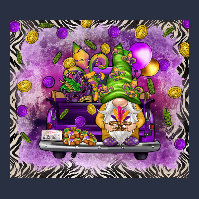 Mardi Gras Gnome On The Truck Heavyweight Sweatshirt by NancyCooperArtShop | Teevron