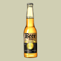 Yellow Beer Bottle Heavy Core Tee | Teevron