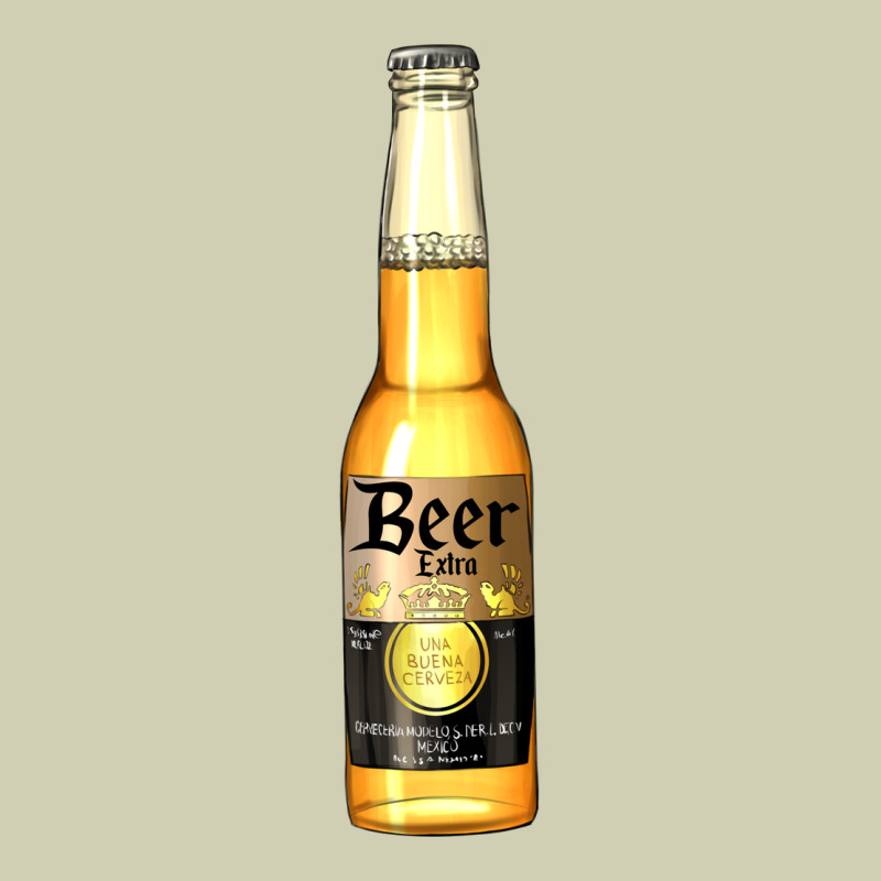 Yellow Beer Bottle Heavy Core Tee by AdoDesignShop | Teevron