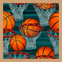 Basketball Hoop Seamless Pattern Vintage Tee | Teevron