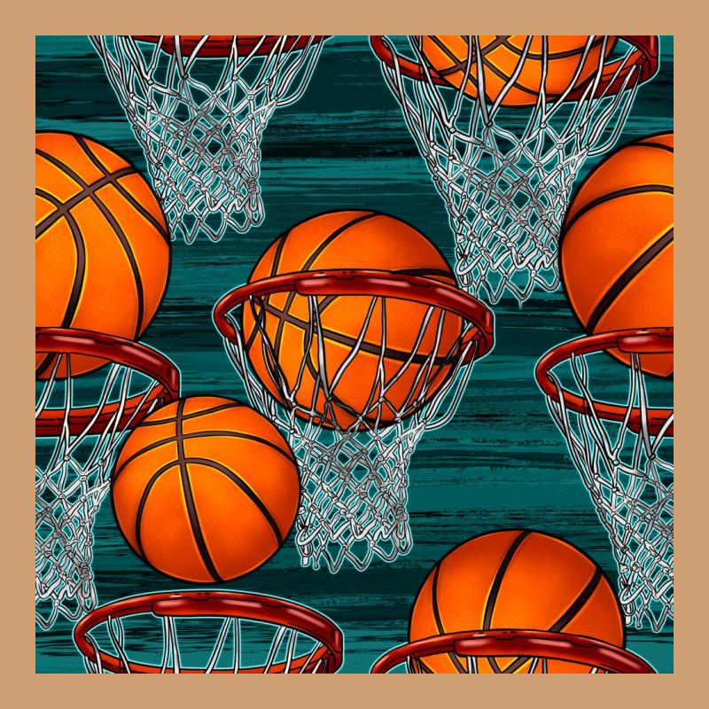 Basketball Hoop Seamless Pattern Vintage Tee by BundleAndBundleShop | Teevron