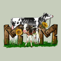 Western Holstein Cow And Baby Cow Mom Ladies Tee | Teevron