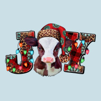 Joy Baby Cow Christmas Ladies Tee | Teevron
