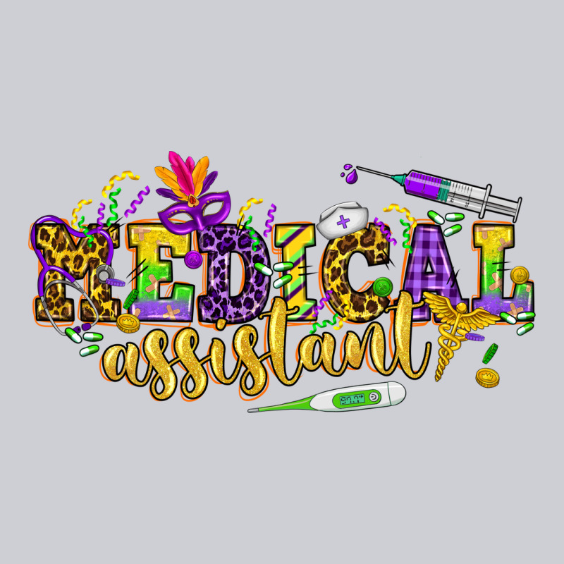 Ma Medical Assistant Mardi Gras Heavyweight Sweatshirt by NancyCooperArtShop | Teevron