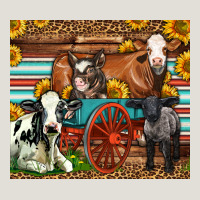 Farm Animals On An Old Wagon Heavy Core Tee | Teevron