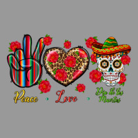 Peace Love Dia De Los Muertos Vintage Hoodie | Teevron
