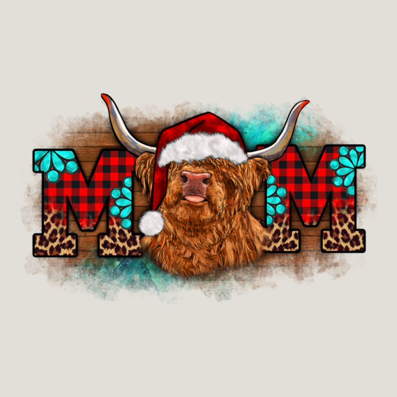 Christmas Mom Highland Cow Heavy Core Tee by BarkalooDesign | Teevron