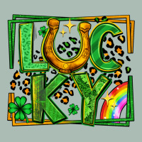Lucky Horseshoe St Patricks Day Leopard Frame Classic Tee | Teevron