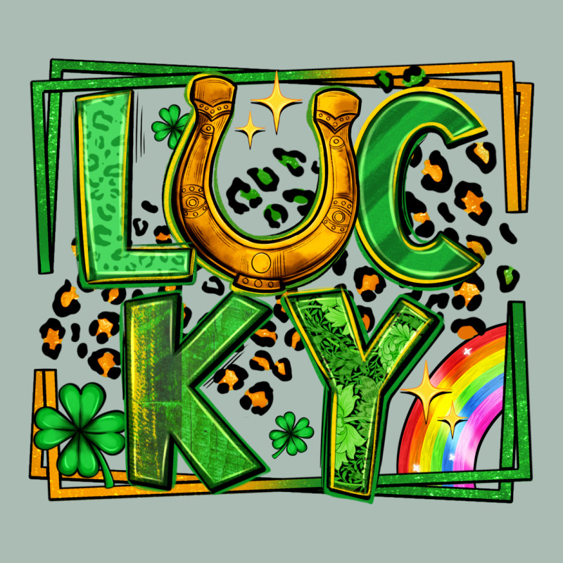 Lucky Horseshoe St Patricks Day Leopard Frame Classic Tee by LillyAllenDesigns | Teevron