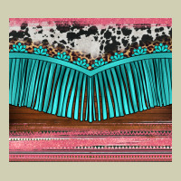 Western Fringe Cowhide Leopard Heavy Core Tee | Teevron