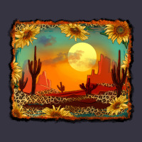 Western Desert Sunset Background Vintage Hoodie | Teevron