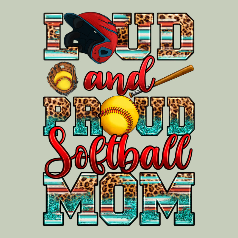 Loud And Proud Softball Mom Long Sleeve Tee by RanaPortraitStore | Teevron