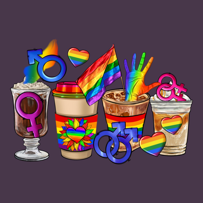 Lgbt Coffee Cups Heavyweight Hoodie by FaDigitalArtStudio | Teevron
