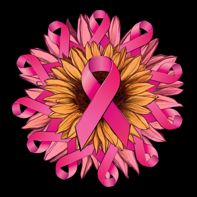 Cancer Ribbon Sunflower Ladies Tee by NancyCooperArtShop | Teevron