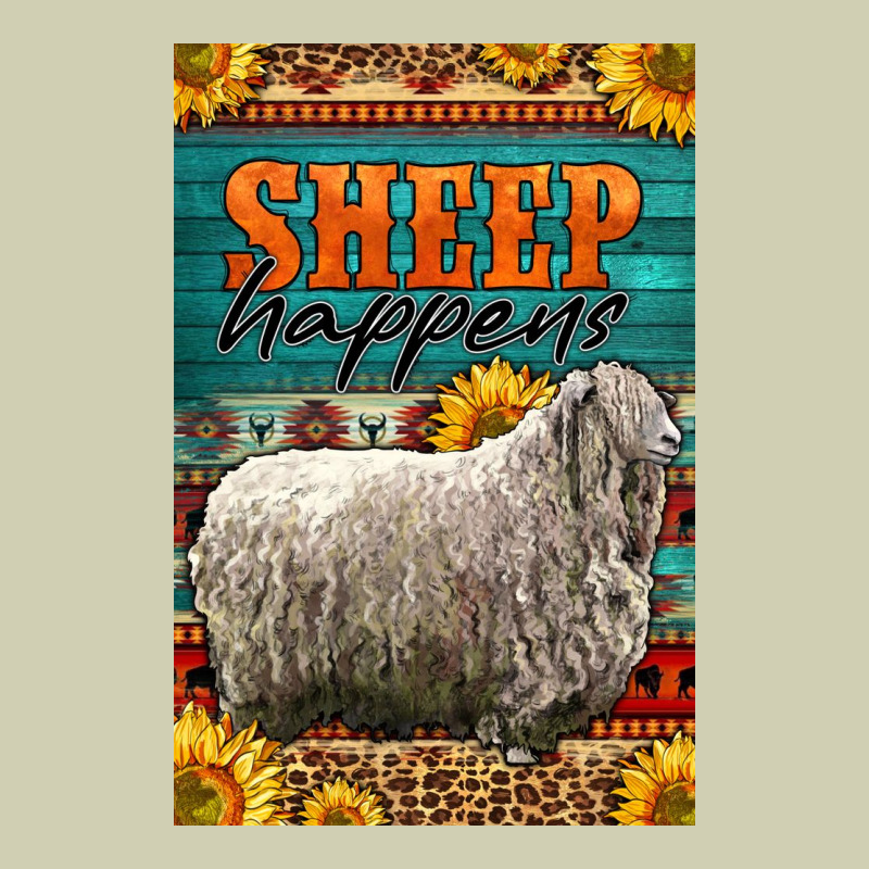Western Sheep Happens Sunflowers Heavy Core Tee by LillyAllenDesigns | Teevron
