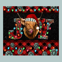 Highland Cow Joy Christmas Heavy Core Tee | Teevron