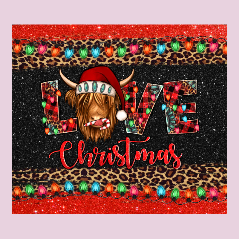 Love Christmas Highland Cow And Turquoise Gemstone Ladies Tee by Jasminsmagicworld | Teevron