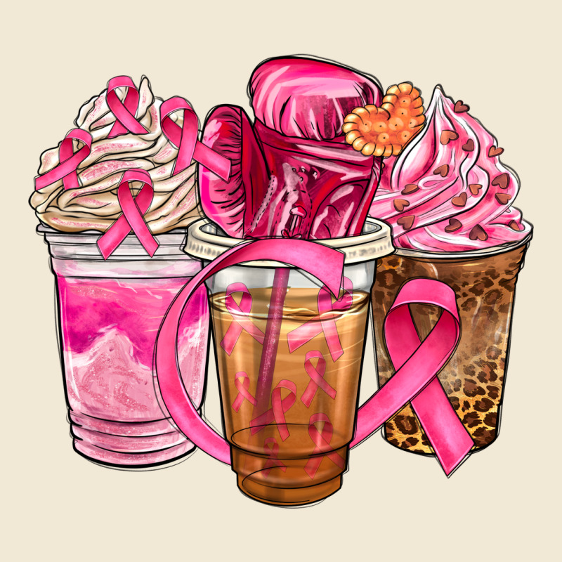 Breast Cancer Coffee Cups Ladies Tee by NancyCooperArtShop | Teevron