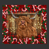Christmas highland cow with candy canes | Teevron