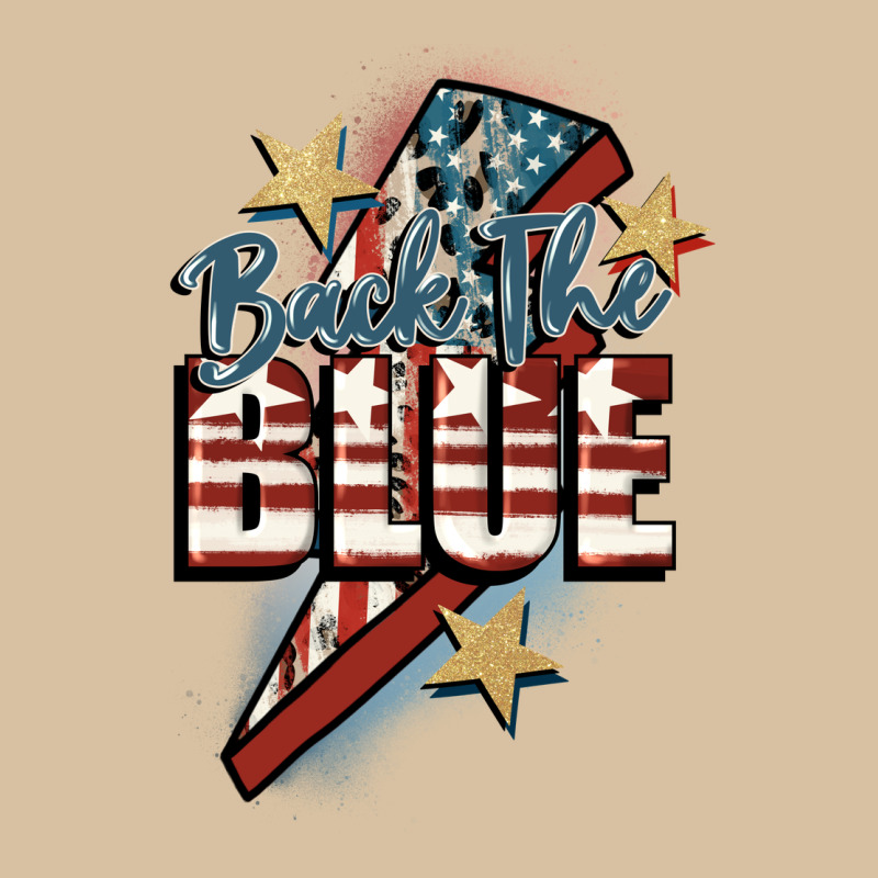 Back The Blue Heavyweight Hoodie by FaDigitalArtStudio | Teevron