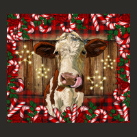 Christmas Heifer With Candy Canes Heavy Core Tee | Teevron