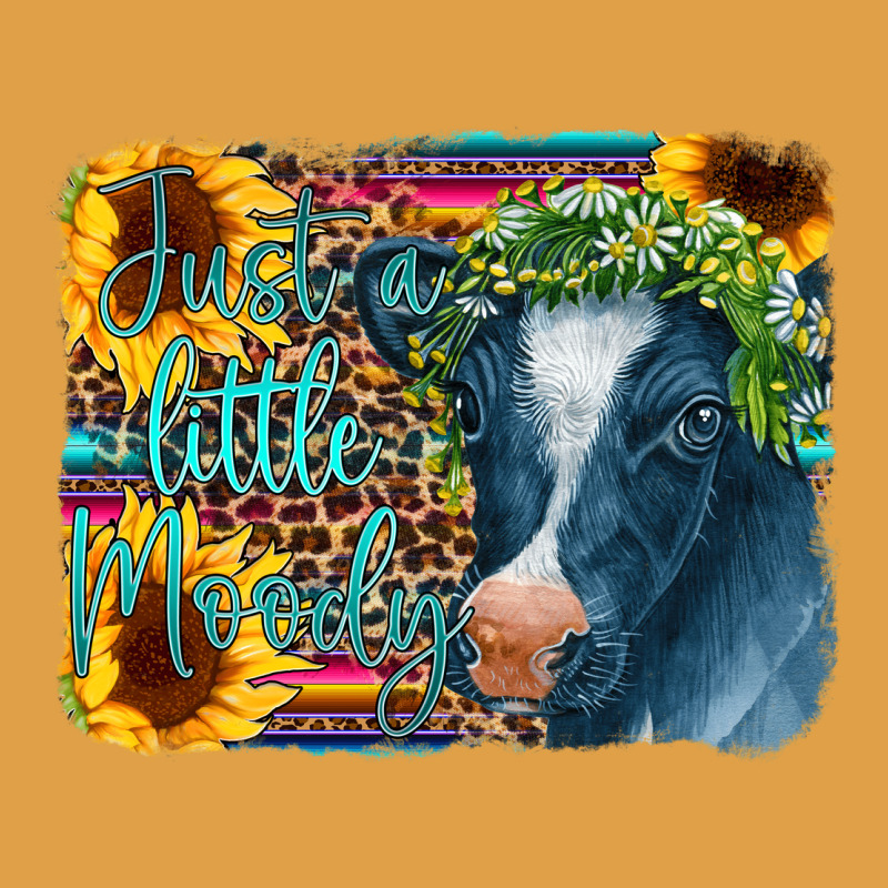 Cow Serape Just A Little Moody Premium Hoodie by CowCowDesign | Teevron