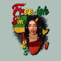 Free-ish Since 1865 Black Woman Heavyweight Hoodie | Teevron