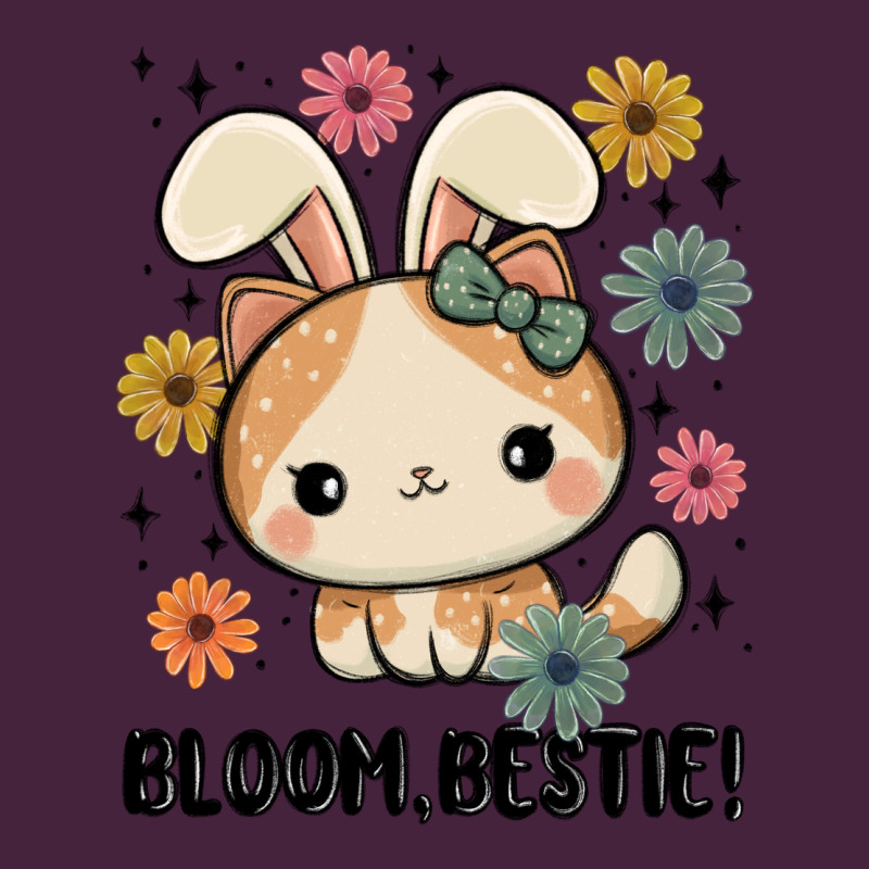 Bloom Bestie Cat Premium Tee by MaliasSmallBusiness | Teevron
