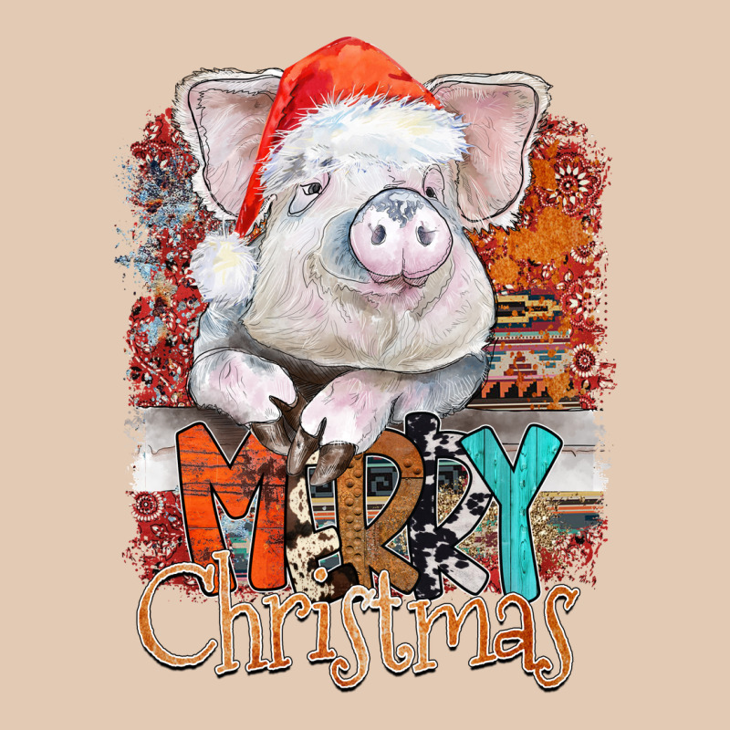 Merry Christmas Pig Urban Hoodie by CowhideDigitalArt | Teevron
