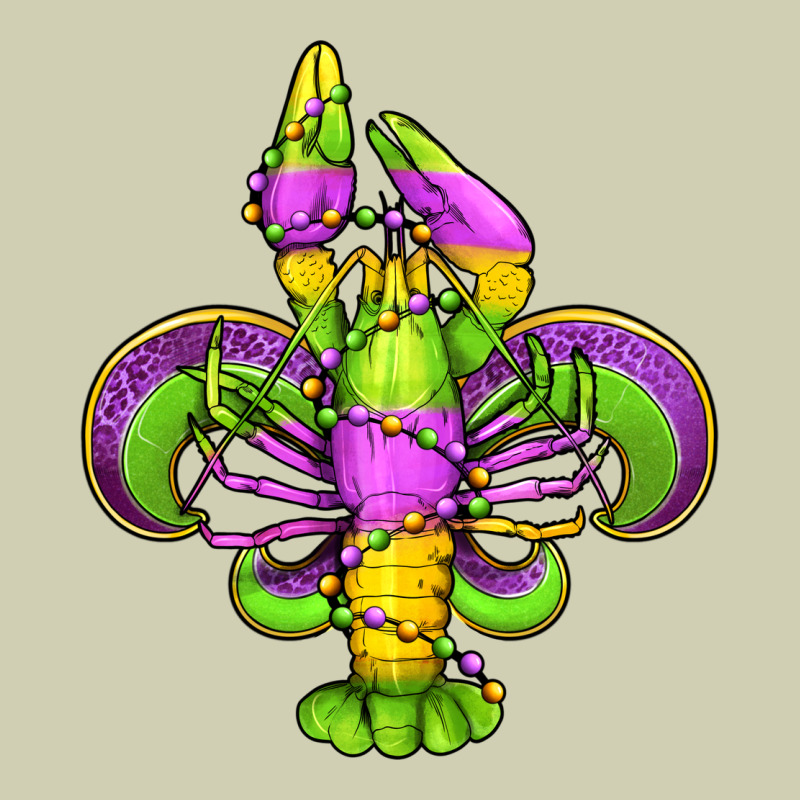 Mardi Gras Crawfish Fleur De Lis Heavy Core Tee by Jasminsmagicworld | Teevron