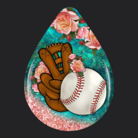 Baseball And Western Roses Teardrop  3 Vintage Tee | Teevron