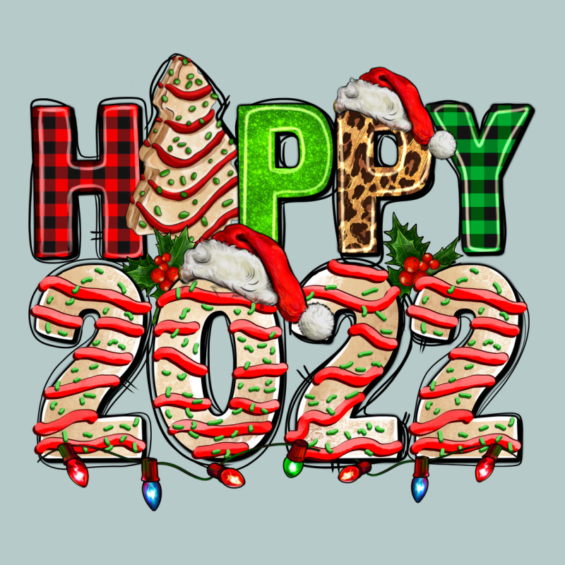 Happy 2022 With Christmas Tree Cake Heavy Core Tee by AdoDesignShop | Teevron