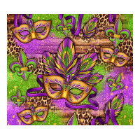 mardi gras carnival masks and fleur de lis | Teevron