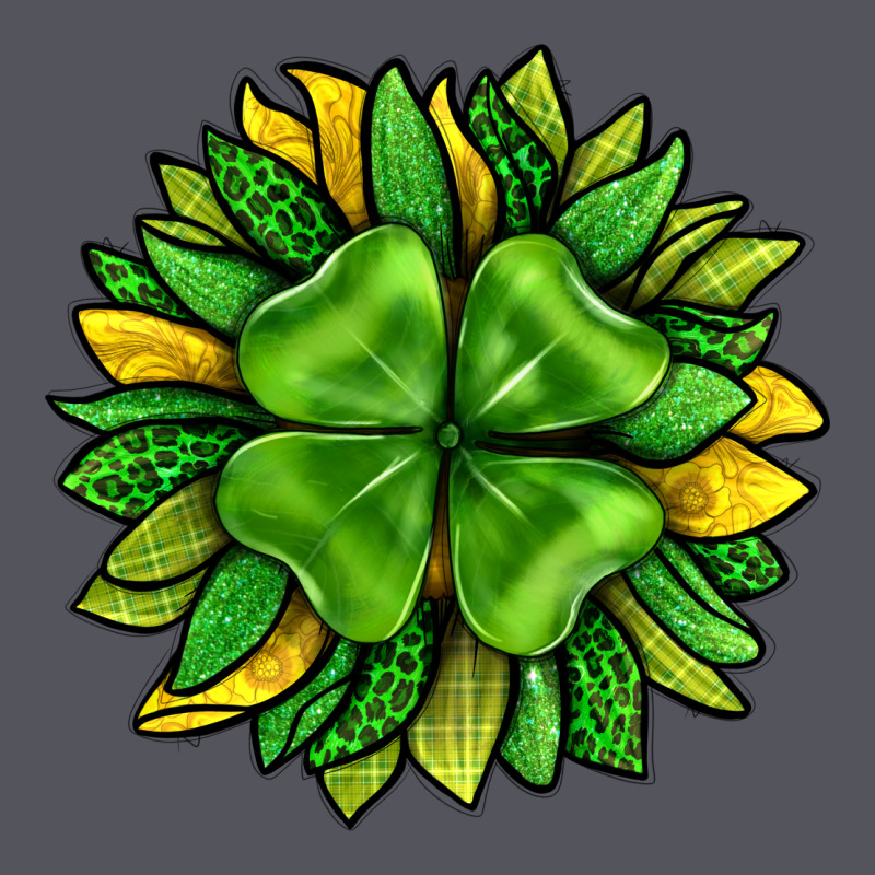 St. Patricks Sunflower With Clover Vintage Hoodie by BundleAndBundleShop | Teevron