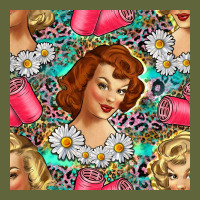 Hairdresser Western Girl And Hair Curler Seamless Pattern Bbs Classic Tee | Teevron