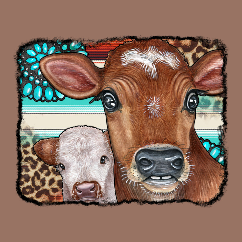 Cows Serape Leopard Gemstone Premium Hoodie by CowCowDesign | Teevron