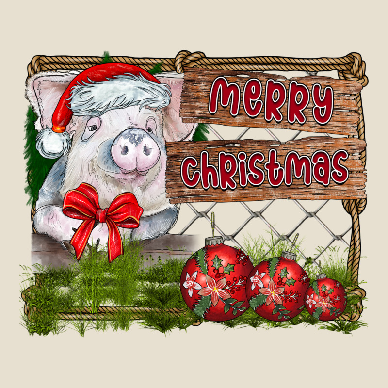Merry Christmas Pig Urban Hoodie by CowhideDigitalArt | Teevron