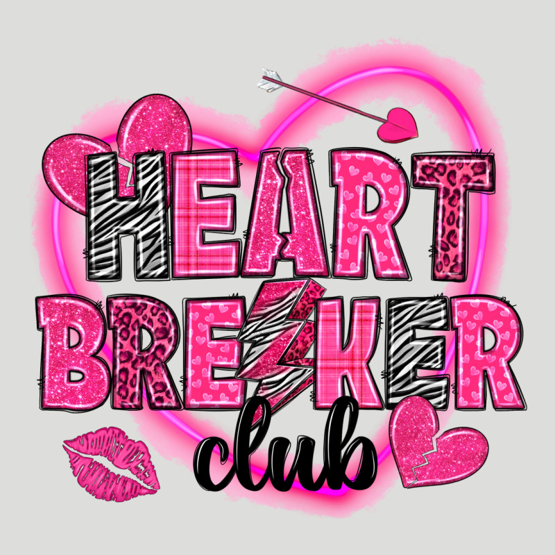 Heart Breaker Club Valentine's Day Zipper Hoodie by HowdyJamesFarm | Teevron