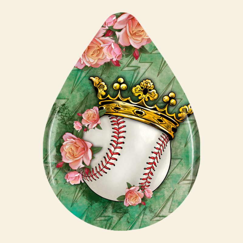Baseball And Western Roses Teardrop  6 Vintage Tee by BundleAndBundleShop | Teevron