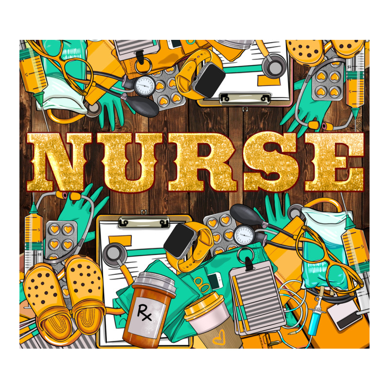 Green And Yellow Nurse Urban Heavy Tee by LillyAllenDesigns | Teevron