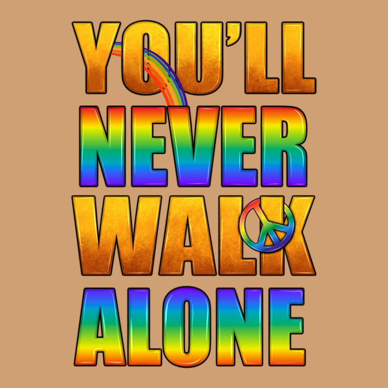 Lgbtq You'll Never Walk Alone With Peace Vintage Tee by BundleAndBundleShop | Teevron