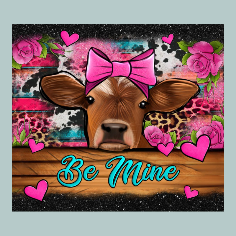 Be Mine Valentine's Day Cow Heavy Core Tee by Jasminsmagicworld | Teevron