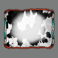 Cowhide Background With Bleach Serape Frame Premium Hoodie | Teevron