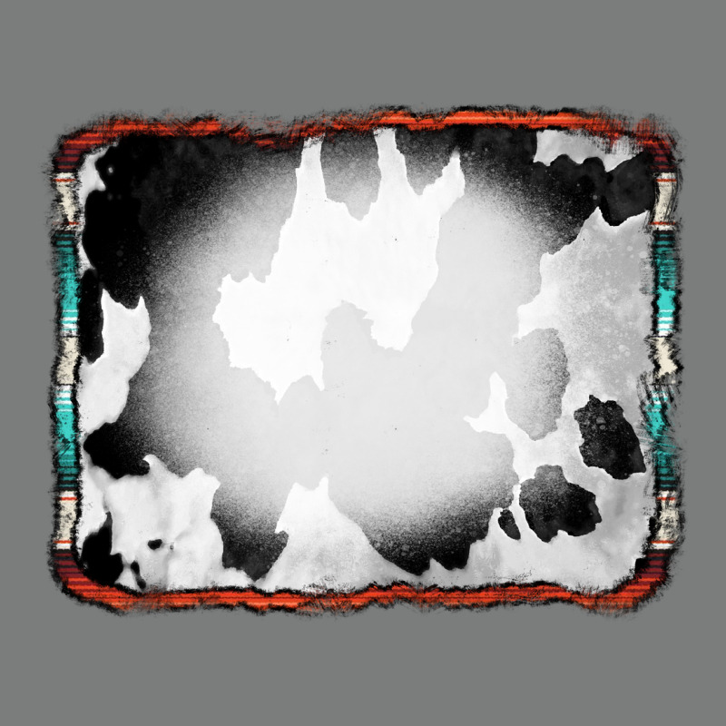 Cowhide Background With Bleach Serape Frame Premium Hoodie by CowCowDesign | Teevron