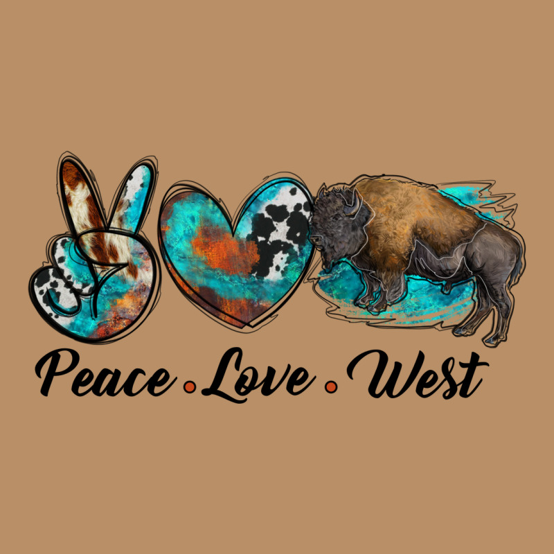 Peace Love West Bison Vintage Hoodie by RanaPortraitStore | Teevron