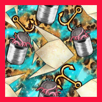 Paper Fish And Canned With Anchor Seamless Pattern Pbs Classic Tee | Teevron