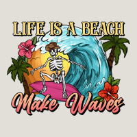 Life Is A Beach Make Waves Skeleton Heavy Core Tee | Teevron