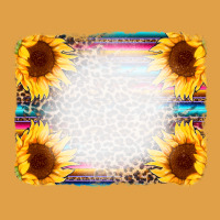 Serape Bleached Sunflowers Leopard Background Premium Hoodie | Teevron